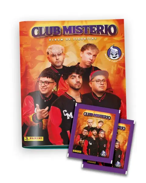 Pack 1 álbum + 40 sobres de figuritas CLUB MISTERIO